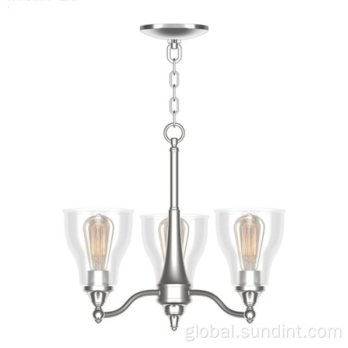 Light Ceiling Lamp For Living Room Stylish Metal 3-light Chandelier Lighting For Dining Room Supplier